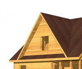 сруб дома 9х12 м - модель 2