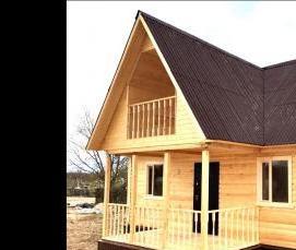 сруб дома из сосны - тип 2