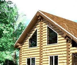 сруб из бревен 7х7 м - вариант 4