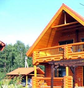 сруб из бревна - тип 1