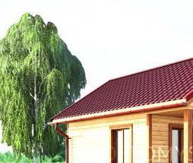 сруб из бруса 100х150 мм - тип 2