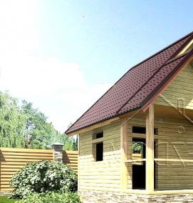 сруб из бруса - тип 4