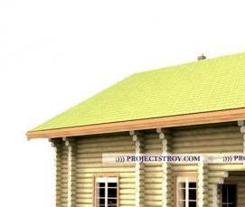 сруб из досок - вариант 1