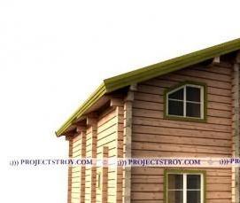 сруб из досок - вариант 4