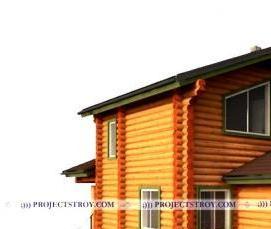 сруб из досок - вариант 3