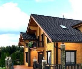 сруб из клееного бруса - тип 4