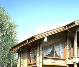 сруб из клееного бруса - тип 3