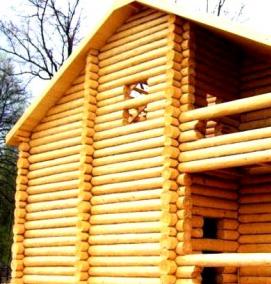 сруб из кругляка - вариант 4