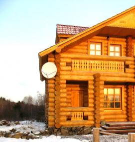 сруб из кругляка - вариант 3