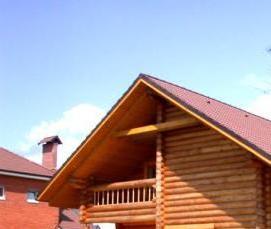 сруб из крупного бревна - модель 3