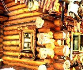 сруб из окоренного бревна - тип 3