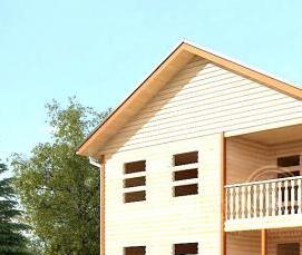 сруб из сухого бруса - вариант 1