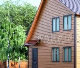 сруб из сухого бруса - вариант 3