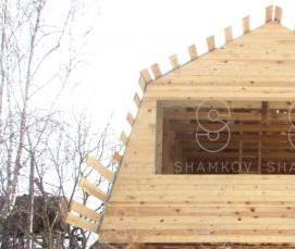 сруб односкатный - модель 1