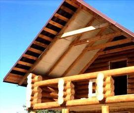 сруб с балконом - вариант 3