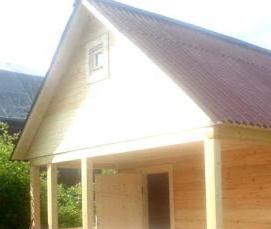 сруб с коричневой крышей - вариант 3