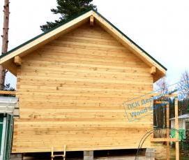 сруб зеленого цвета - вариант 4