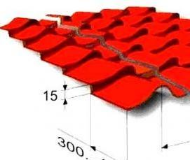 стандартные листы металлочерепицы - вариант 1
