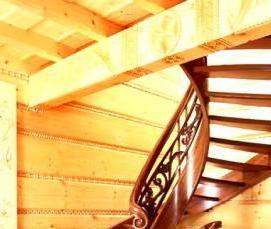 старинная деревянная лестница - тип 2