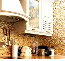 стеклянная мозаика для кухни - модель 1