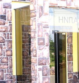 стеклянная входная дверь для загородного дома - модель 1