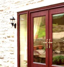 стеклянная входная дверь для загородного дома - модель 2