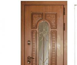 стеклянная входная дверь с терморазрывом - тип 4