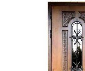 стеклянная входная дверь с терморазрывом - тип 3