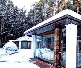 стеклянные беседки для дачи - модель 4