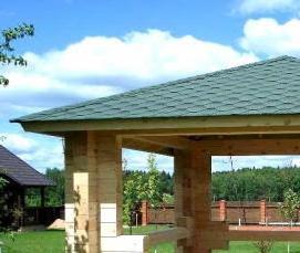 стеклянные беседки с барбекю - модель 3