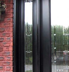 стеклянные двери входные для дома - модель 2