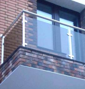 стеклянные перила для балконов - вариант 3