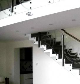 стеклянные перила - модель 3