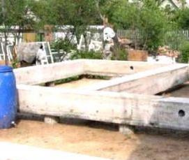 столбчато-ленточный фундамент - тип 3