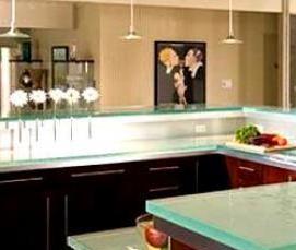 столешница из черного стекла - модель 4