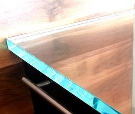 столешница из черного стекла - модель 3