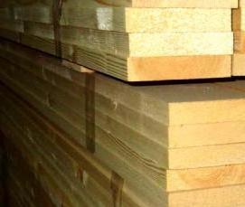 строганная доска 40х150 мм - тип 1