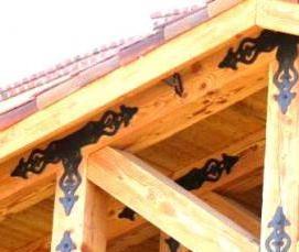 строительные деревянные балки - вариант 4