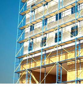 строительные фасадные леса в аренду - вариант 1