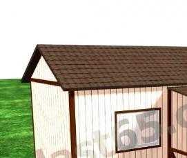 строительный домик бытовка - тип 3