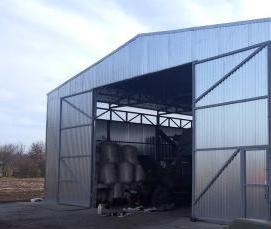 строительство ангаров и складов из металлоконструкций - модель 1