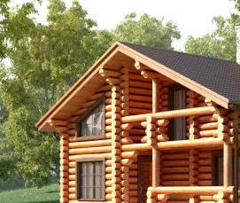 строительство деревянных домов проекты - вариант 4