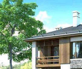 строительство дома 10 на 10 двухэтажный - модель 2