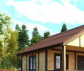 строительство дома 6х6 - тип 1