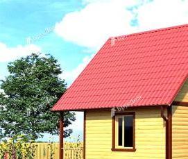 строительство дома 6х6 из бруса - модель 2