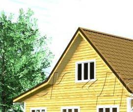 строительство дома 9 на 9 из бруса - тип 3