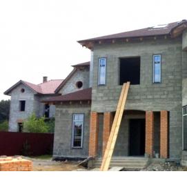 строительство дома из керамзитобетонных блоков - модель 1