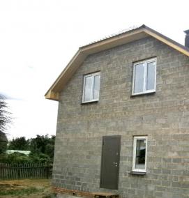 строительство дома из керамзитобетонных блоков - модель 2