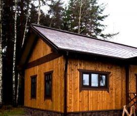 строительство дома из вертикального бруса - тип 2