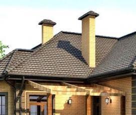 строительство дома с гаражом - модель 1